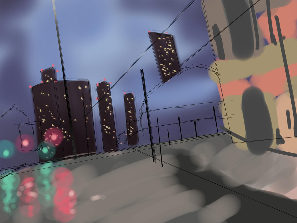 Rough sketch for tone of setting